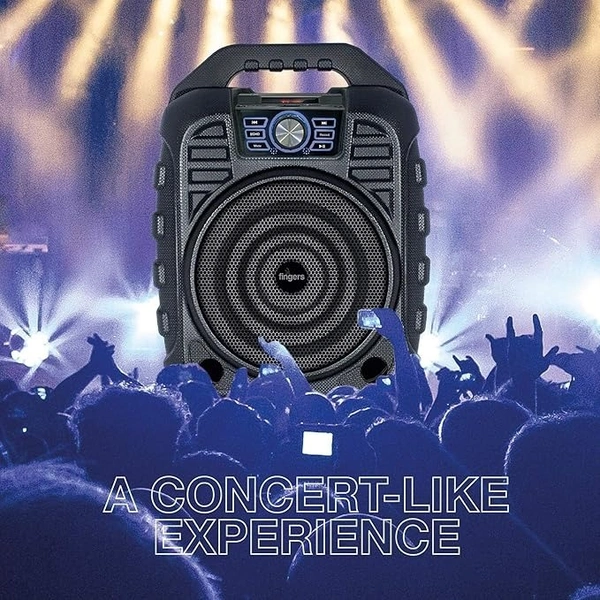 SKU-0305/ SPEAKERS- FINGERS Knockout Rugged 32 Watt Truly Wireless Bluetooth Portable Speaker (Black)