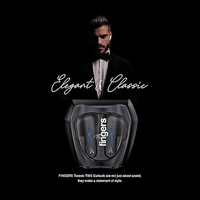 SKU-0313/ EARBUDS- FINGERS Tuxedo TWS Earbuds with 32-Hour Playtime, Fast Charging, 13mm Neodymium Drivers, Surround Noise Cancellation (SNC Technology) Built-in Mic, IPX4 Sweat Resistant, Voice Assistant (Luxe Black)