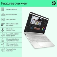 SKU-0046/ CORE I5- 12TH GEN- HP 15s 12th Gen Intel Core i5, 15/6inch (39.6 cm), 8GB RAM, 512GB SSD, Intel Iris Xe Graphics, Backlit Kb, (Win 11 Home, Natural Silver, 1.69kg), fq5202TU / fq5329TU