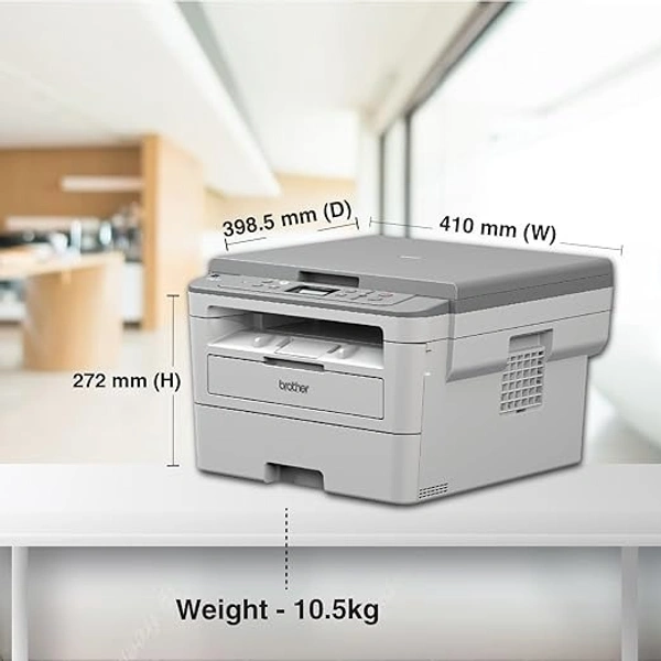 SKU-0100/ LASERJET-Brother DCP-B7500D Automatic Duplex Laser Printer with 34 Pages Per Minute Print Speed, Multifunction (Print Scan Copy), LCD Display, 128 MB Memory, Large 250 Sheet Paper Tray, USB Connectivity Visit the Brother Store