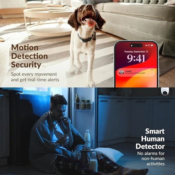 CCTV- WIFI CAMERA- CP PLUS 3MP 4G Dome Camera with 1296P Resolution Video, 4G Sim Card Support, 2-Way Talk, Human Body Detection, Advanced Night Vision & Privacy Mode - CP-D31G