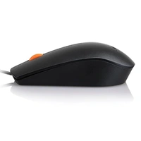 SKU-0175/ MOUSE- WIRED- Lenovo 300 Wired Plug & Play USB Mouse, High resolution 1600 DPI Optical Sensor, 3-button design with clickable scroll wheel, Ambidextrous, Ergonomic mouse for comfortable all-day Grip (GX30M39704)