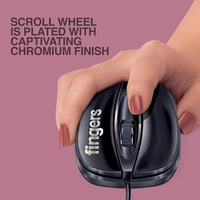 SKU-0322/ COMBO- WIRED- FINGERS Velvet C4 Wired Slim Keyboard and Mouse Set