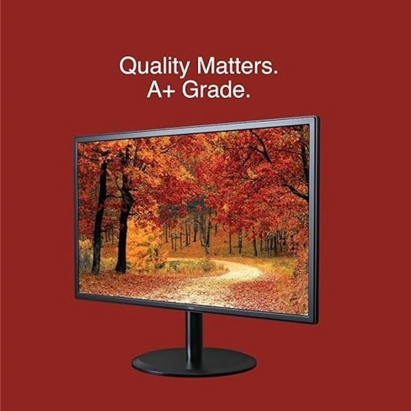 SKU-0056/ SIZE- 19"- FINGERS Satin-1850 LED Monitor (18.5β) with 1366 x 768 FHD Resolution, Ultra-Slim Design, VGA + HDMI Output, Wall mountable, 75 Hz Refresh Rate, 250 nits Brightness