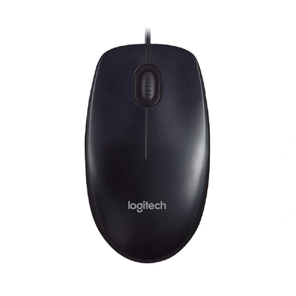 SKU-0174/ MOUSE- WIRED- Logitech M90 Wired USB Mouse, 1000 DPI Optical Tracking, Ambidextrous PC/Mac/Laptop - Black