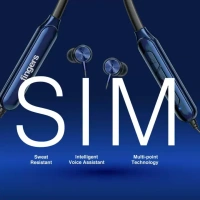 SKU-0298/ NECKBANDS- FINGERS FC-Royale Bluetooth Wireless Neckband in Ear Earphones with Built in Mic (Royal Blue)