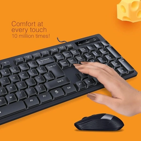 SKU-0321/ COMBO- WIRED- FINGERS Cheesy Combo Wired Keyboard and Mouse Set