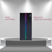 SKU-0331/ CABINET- RGB- FINGERS RGB-Admiral Polycarbonate Computer Case - Black