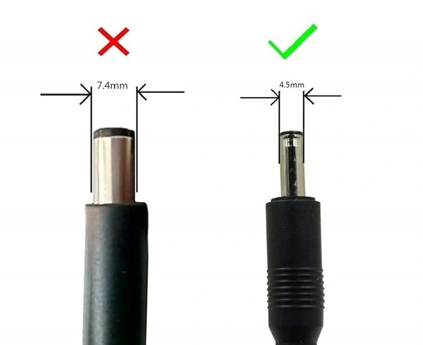 SKU-0579/ Dell Laptop Adapter / Dell India/ 45Watt/ Small Pin/ 1 Year Warrenty/ Dell Laptop Adapter Charger 45W (New Pin 4.5 * 3.0mm) MGJN9 for Inspiron 11 3147, 3148, 3152, i3152, 3153, 3157, 3158, 316- Black