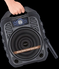 SKU-0305/ SPEAKERS- FINGERS Knockout Rugged 32 Watt Truly Wireless Bluetooth Portable Speaker (Black)