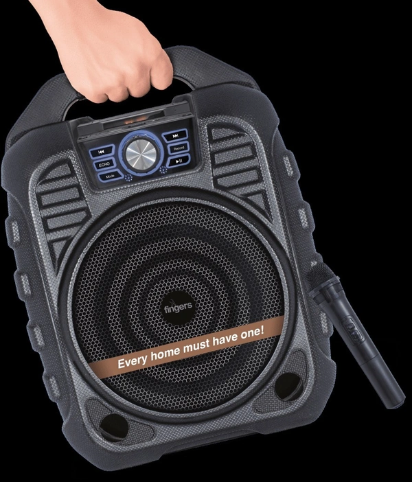 SKU-0305/ SPEAKERS- FINGERS Knockout Rugged 32 Watt Truly Wireless Bluetooth Portable Speaker (Black)