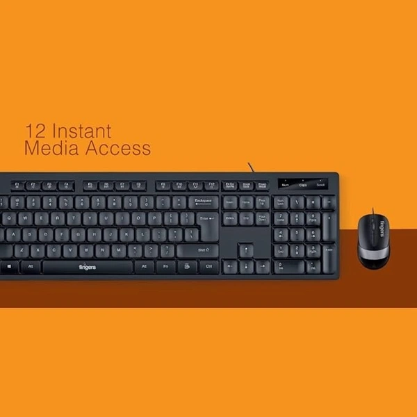 SKU-0321/ COMBO- WIRED- FINGERS Cheesy Combo Wired Keyboard and Mouse Set