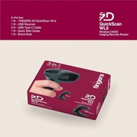 SKU-0337/ BARCODE SCANNER- WIRELESS- FINGERS 2D-QuickScan WL5 Wireless Barcode Scanner (2D Technology, 3-in-1: Bluetooth | Wireless with 2.4 GHz USB Receiver | Wired with Type-C Cable)