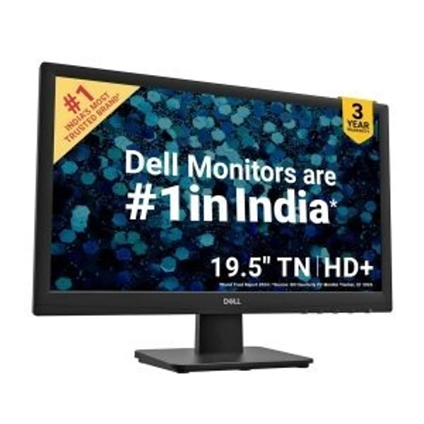 SKU-0431/ SIZE- 20" - Dell-D2020H 20" (49.53 cm) HD+ Monitor, TN Panel, Contrast Ratio 600:1/600:1(Dynamic)16.7 Million Colours,Colour Gamut 72% NTSC(CIE 1931), 3-Year Warranty, HDMI & VGA, Tilt Adjustment