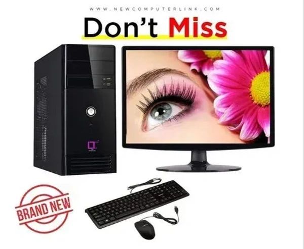 SKU-0191/ NEW CORE I3- PC SET/ With LED HD Monitor + USB Keyboard & Mouse@ 9999 Only ( Limited Offer )1 year Warrenty