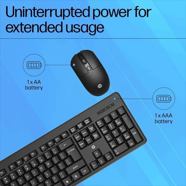 SKU-0486/ Combo- Wireless- HP KM260 Wireless Mouse and Keyboard Combo Black Branded.