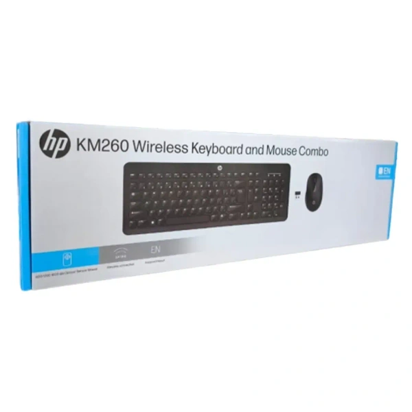 SKU-0486/ Combo- Wireless- HP KM260 Wireless Mouse and Keyboard Combo Black Branded.