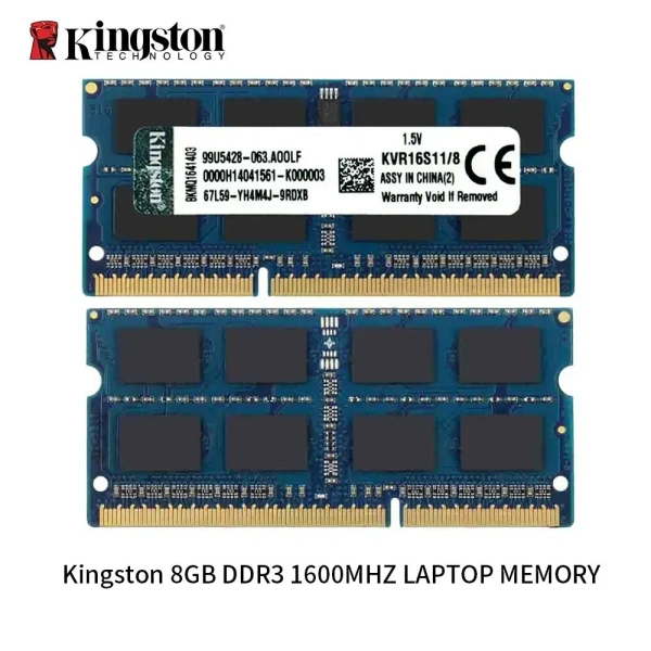 RAM- LAP3- 8GB KINGSTON-Kingston 8GB PC3L 1600MHz Laptop RAM (KVR16LS118)