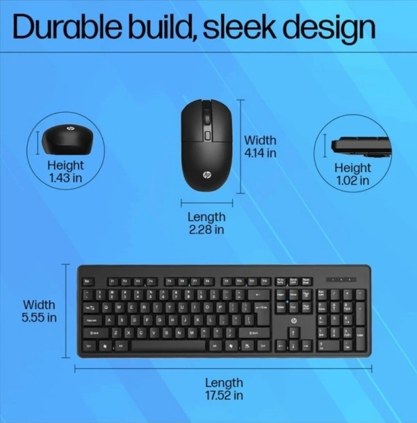 SKU-0486/ Combo- Wireless- HP KM260 Wireless Mouse and Keyboard Combo Black Branded.