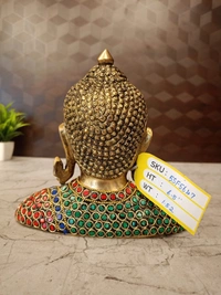 Brass Stone Buddha Statue