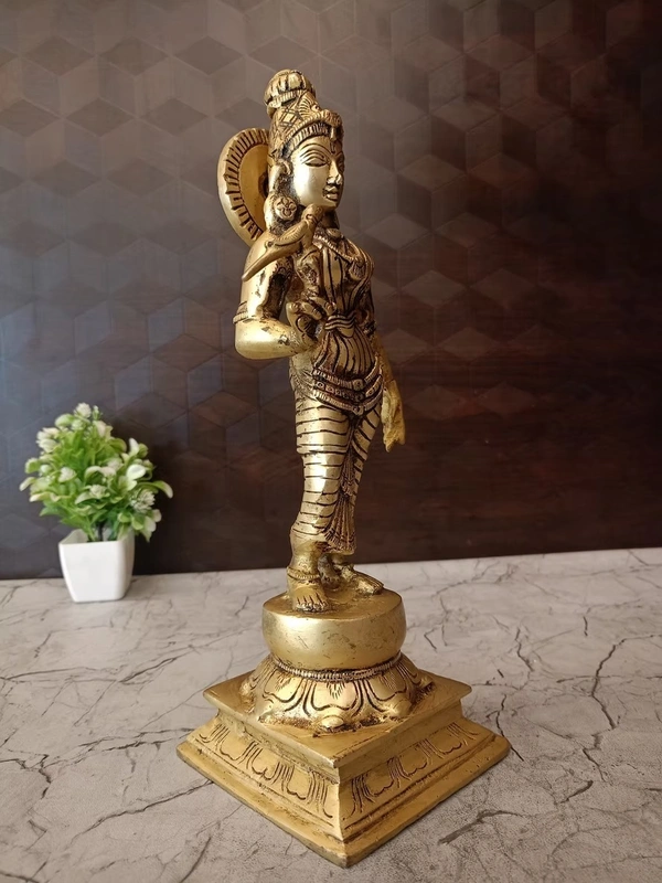 DecorsOne Brass Meenakshi Amman Idol 12″