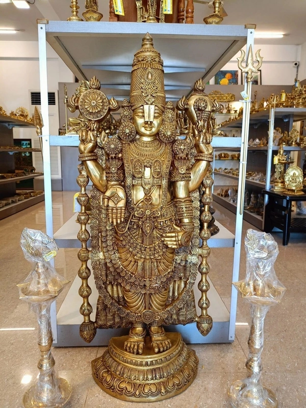 DecorsOne Brass Balaji Idol 48"