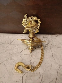 DecorsOne Brass Five Face Annam Diya Hanging 21″