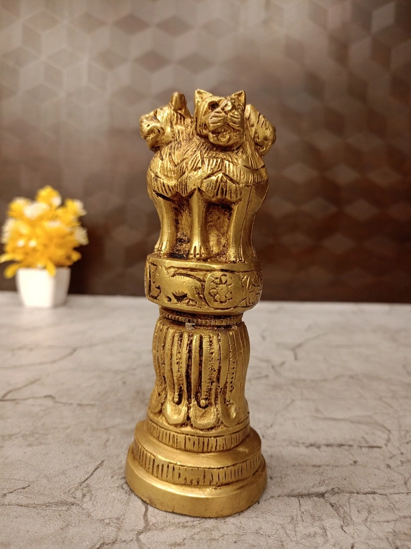DecorsOne Brass New Design Ashoka Pillar- 7″