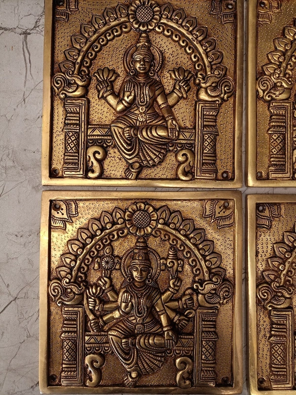 Brass Ashtalakshmi Door Panel