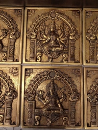 Brass Ashtalakshmi Door Panel