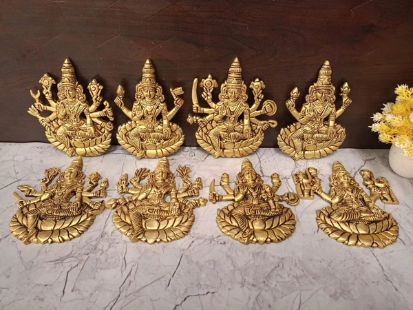 DecorsOne Brass Ashtalakshmi Wall Mount 5.5"