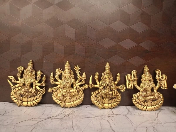 DecorsOne Brass Ashtalakshmi Wall Mount 5.5"