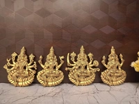 DecorsOne Brass Ashtalakshmi Wall Mount 5.5"