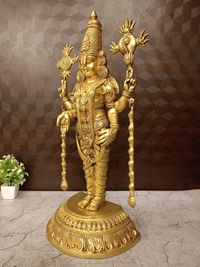 DecorsOne God Brass venkatachalapathi Statue Good For Pooja 23″