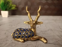 Buy Brass Stone Deer For Home decor Handcraft