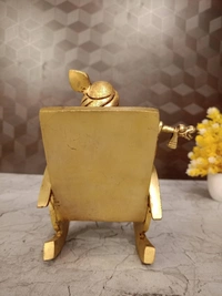Brass Krishna Chair Idol