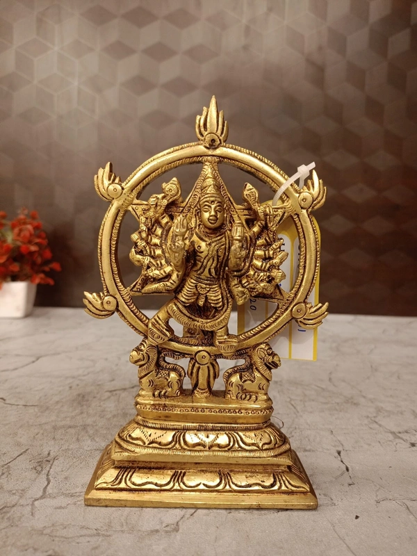 DecorsOne Brass Chakrathalwar Idol 7″