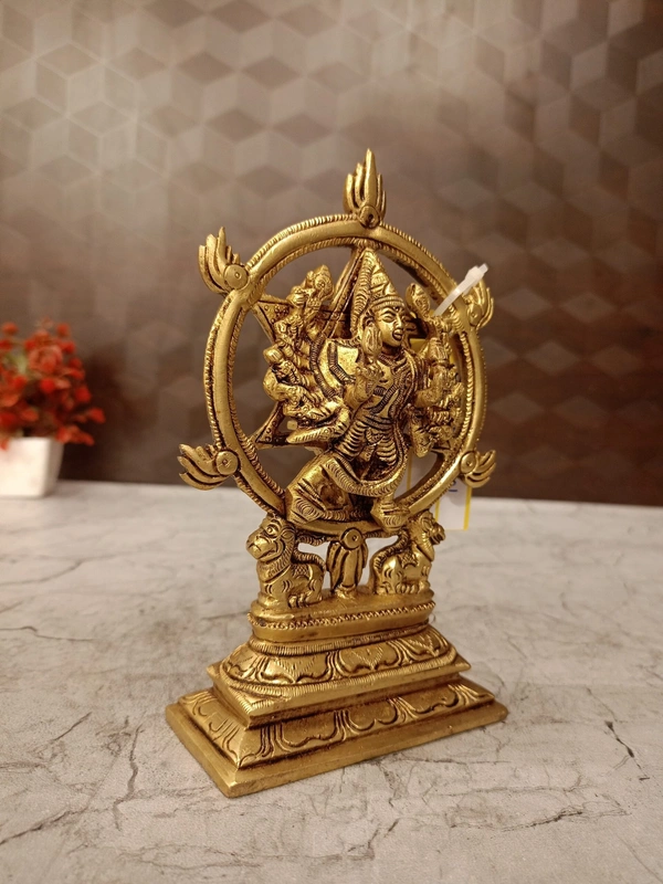 DecorsOne Brass Chakrathalwar Idol 7″
