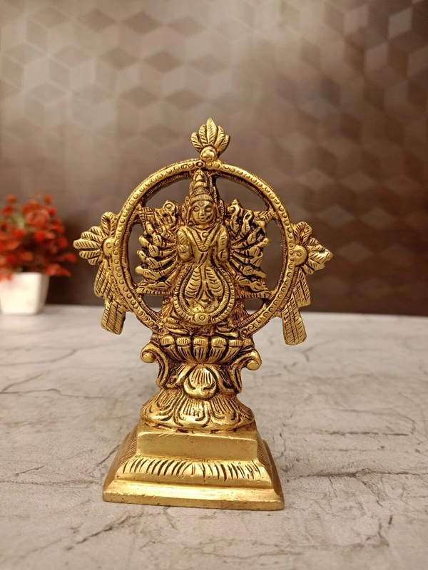 DecorsOne Brass Chakrathalwar Idol 5”