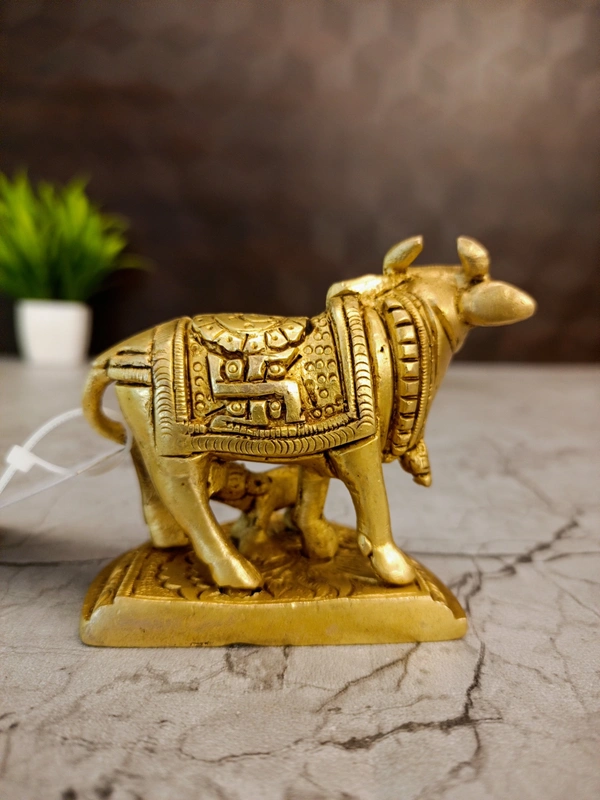 DecorsOne Brass Cow and Calf Idol 1.5"