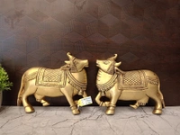 DecorsOne Brass Cow Wall Mount Pair 7"