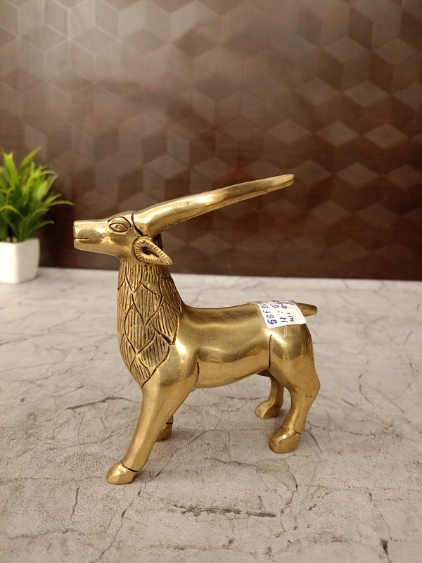 DecorsOne Brass Deer Plain Finish 5"