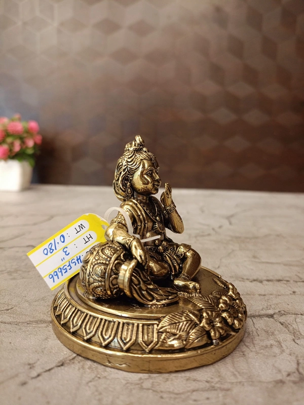 Brass Fine Art Vennai Krishna Idol