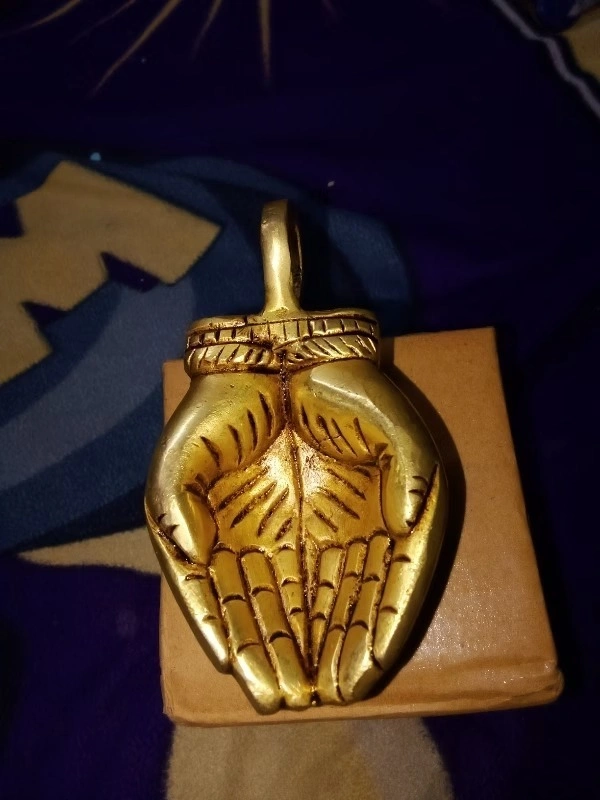 Brass Two Hand Aarathi Deep - 2"