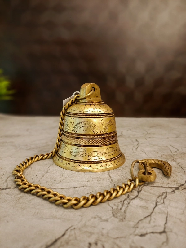 DecorsOne Brass Hanginig Bell 17.5"