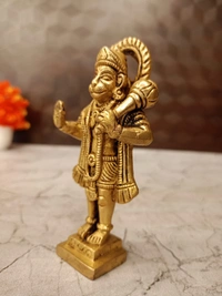Brass Standing Hanuman Idol