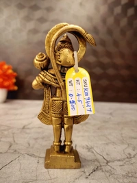 Brass Standing Hanuman Idol