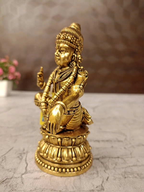 Brass Fine Art Ayyappan Idol