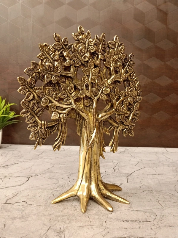 DecorsOne Brass Kalpavriksha Tree With Stand 10″