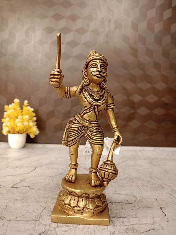DecorsOne Brass Karuparayan Big Idol 9”